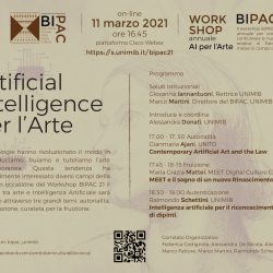 Workshop "Artificial Intelligence per l'Arte" organizzato dal BIPAC
