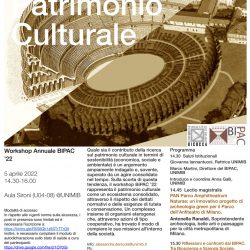 Workshop Annuale BIPAC '22 "L’ecosistema Patrimonio Culturale"